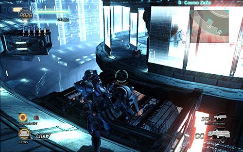 Warto również wykorzystać zewnętrzny pierścień - da Ci on nieco więcej swobody oraz zwiększy pole widzenia - Rozdział 2 - Sektor 1 | Epizod 6 | Lost Planet 2 - Lost Planet 2 - poradnik do gry