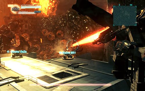 Po krótkim przerywniku filmowym przejmiesz kontrolę nad Piratami pustynnymi, a dokładniej rzecz biorąc nad działem laserowym - Rozdział 4 - Sektory 3, 4 | Epizod 6 | Lost Planet 2 - Lost Planet 2 - poradnik do gry