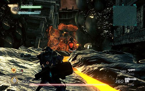 Po prawej od startu możesz zauważyć gniazdo akridów oraz jednego potwora na kształt pszczoły - Rozdział 4 - Sektor 5 | Epizod 6 | Lost Planet 2 - Lost Planet 2 - poradnik do gry