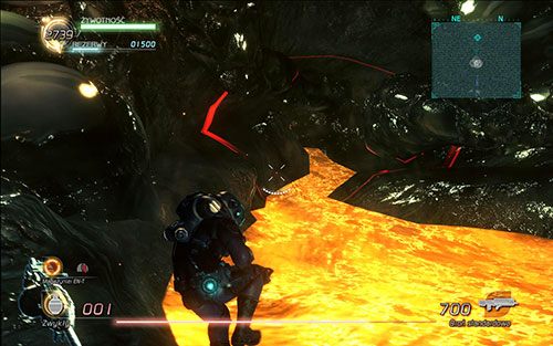 Po dość zaciętej walce udaj się w stronę czerwonej linii, gdzie zakończysz ten sektor - Rozdział 4 - Sektor 7 | Epizod 6 | Lost Planet 2 - Lost Planet 2 - poradnik do gry