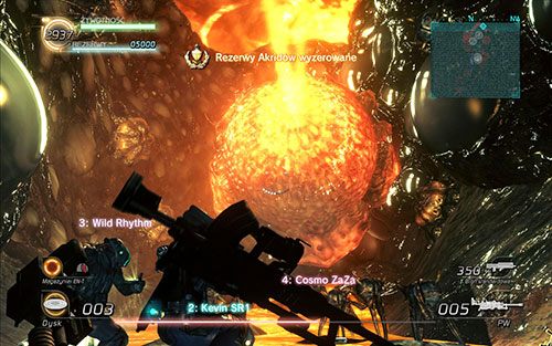 Na samym końcu ścieżki natrafisz na drugą kulę - tym razem ta będzie blokowała już wyjście z tego obszaru i zakończenie sektora - Rozdział 4 - Sektor 8 | Epizod 6 | Lost Planet 2 - Lost Planet 2 - poradnik do gry