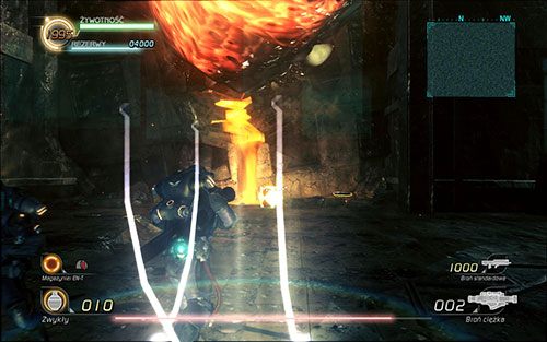 Po zniszczeniu pierwszej od razu pojawi się kolejna - podobnie jak uprzednio, szybko powinieneś się rozprawić z nią - Rozdział 4 - Sektor 9 | Epizod 6 | Lost Planet 2 - Lost Planet 2 - poradnik do gry