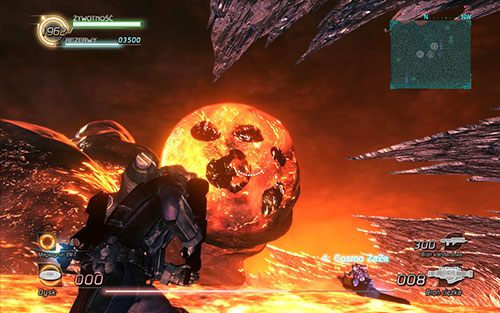 Po chwili na środku powinien wynurzyć się Nadakrid pod postacią trzech ogromnych zaokrąglonych na końcach pseudo-macek - Rozdział 4 - Sektor 10 - BOSS | Epizod 6 | Lost Planet 2 - Lost Planet 2 - poradnik do gry