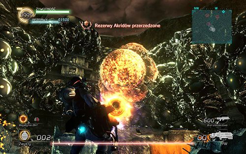 Powinieneś zauważyć ogromną, pulsującą kulę, która się odsłania od czasu do czasu - jest to Twój główny cel w każdej lokacji - Rozdział 4 - Sektor 2 | Epizod 6 | Lost Planet 2 - Lost Planet 2 - poradnik do gry