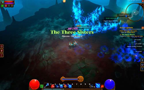 Kiedy pokonasz wszystkie trzy siostry, powróć do zleceniodawcy i odbierz od niego nagrodę - Torchlight 2: The Three Sisters | Ukryte zadania - Torchlight 2 - poradnik do gry
