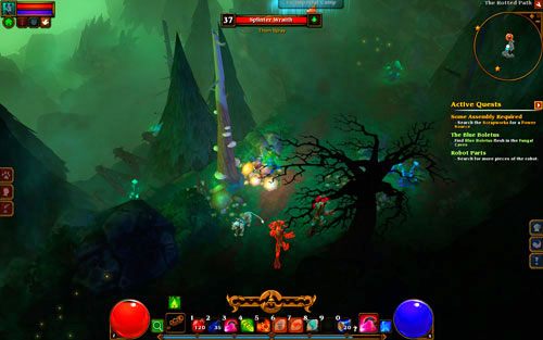 Niezbyt duży obszar, przeznaczony dla bohaterów pomiędzy 36 a 37 poziomem doświadczenia - The Rotted Path | Opis krain w Torchlight II - Akt III - Torchlight 2 - poradnik do gry