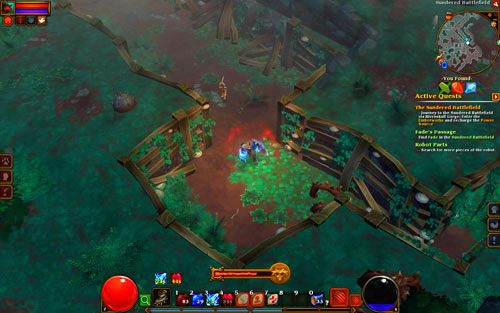 Rejon zamieszkuje cała plejada najróżniejszych istot - od różnej maści umarlaki, poprzez leśne stworzenia, a na krasnoludach i varkolynach skończywszy - Sundered Battlefield | Opis krain w Torchlight II - Akt III - Torchlight 2 - poradnik do gry