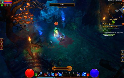 Można tu znaleźć piąty i ostatni fragment robota z ukrytego zadania Robot Parts - Cacklespits Realm | Opis krain w Torchlight II - Akt III - Torchlight 2 - poradnik do gry