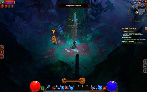 Kiedy już pokonasz wielką bestię, udaj się do jej kufrów i wydobądź z nich poszukiwane przedmioty (dynamit - The Cave-In | Zadania główne w Torchlight II - Akt III - Torchlight 2 - poradnik do gry