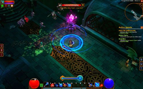 Na ostatnim piętrze zamku czeka Cię trudna walka z nieumarłym smokiem - Enter the Emberworks | Zadania główne w Torchlight II - Akt III - Torchlight 2 - poradnik do gry