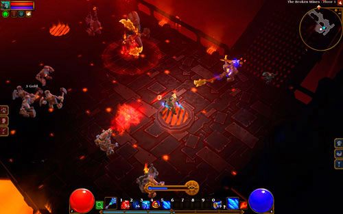 Przedostań się przez trzy pierwsze poziomy podziemia, a dotrzesz do minizagadki na samym dole huty - Into the Dark | Zadania główne w Torchlight II - Akt III - Torchlight 2 - poradnik do gry