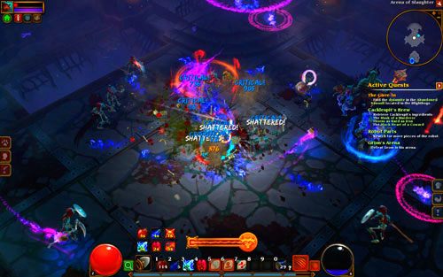 Napływ oponentów jest absolutnie nieprzerwany - ich eliminacja jest w zasadzie bezcelowa, bo po chwili się odrodzą - Groms Arena | Zadania poboczne w Torchlight II - Akt III - Torchlight 2 - poradnik do gry