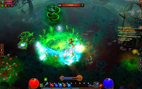 Pojedź z woźnicą do domeny potwora i zmierz się z jego nieumarłymi sługami - Cacklespits Realm | Zadania poboczne w Torchlight II - Akt III - Torchlight 2 - poradnik do gry