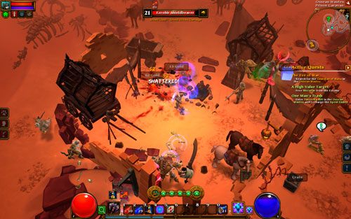 Pustynia roztaczająca się dookoła miasta Zaryphesh to wielkie, acz niebezpieczne pustkowie - Ossean Wastes | Opis krain w Torchlight II - Akt II - Torchlight 2 - poradnik do gry