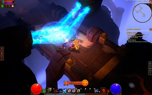 Starożytna twierdza jest strzeżona przez tajemniczego Sfinksa, który otworzy ją dopiero po wypełnieniu specjalnego zadania - Lair of the Manticore - Forsaken Vaults | Opis krain w Torchlight II - Akt II - Torchlight 2 - poradnik do gry