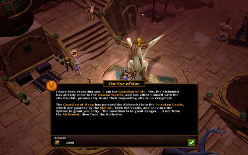 Region: Zaryphesh, Ossean Wastes - The Eve of War | Zadania główne w Torchlight II - Akt II - Torchlight 2 - poradnik do gry