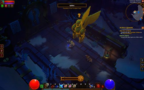 Kiedy dotrzesz na miejsce, Twoim oczom ukaże się wielka, zrujnowana twierdza (Forsaken Gate) - The Eve of War | Zadania główne w Torchlight II - Akt II - Torchlight 2 - poradnik do gry