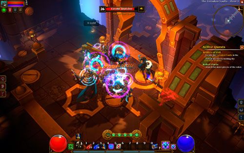 Podziemie jest niebezpieczne nie tylko ze względu na przeciwników, których w nim spotkasz, ale również samo otoczenie - Artifice of Evil | Zadania główne w Torchlight II - Akt II - Torchlight 2 - poradnik do gry