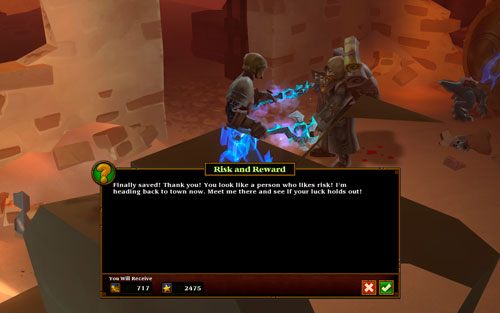 Kiedy wróg padnie, zostawi po sobie klucz do celi, w której znajduje się Duros the Blade - Risk and Reward | Zadania poboczne w Torchlight II - Akt II - Torchlight 2 - poradnik do gry