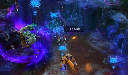 Opis: niezbyt przydatna umiejętność, zadająca niewielkie obrażenia w długim czasie i kosztująca sporo punktów many - Torchlight 2: Berserker - Tundra Skills - Torchlight 2 - poradnik do gry