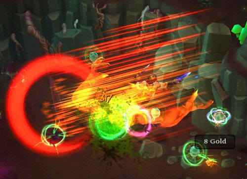 Opis: ekstremalnie przydatna umiejętność, pozwalająca na zadawanie dużych obrażeń wielu przeciwnikom równocześnie i łatwą ucieczkę przed ich atakami - Torchlight 2: Berserker - Hunter Skills - Torchlight 2 - poradnik do gry