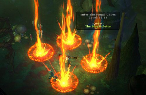 Opis: filary ognia zawodzą na każdym polu - Torchlight 2: Embermage - Inferno Skills - Torchlight 2 - poradnik do gry