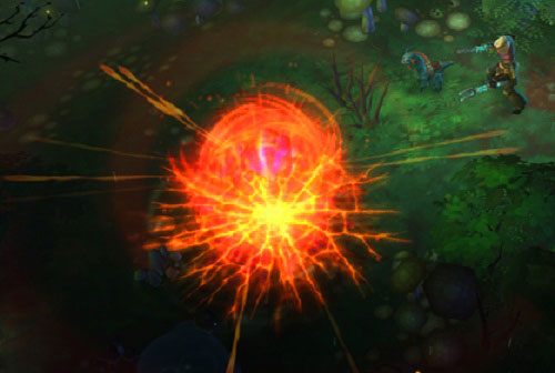 Opis: umiarkowanie przydatna umiejętność, która zadaje całkiem znaczące obrażenia, ale wymaga dużego wyczucia - Torchlight 2: Embermage - Inferno Skills - Torchlight 2 - poradnik do gry