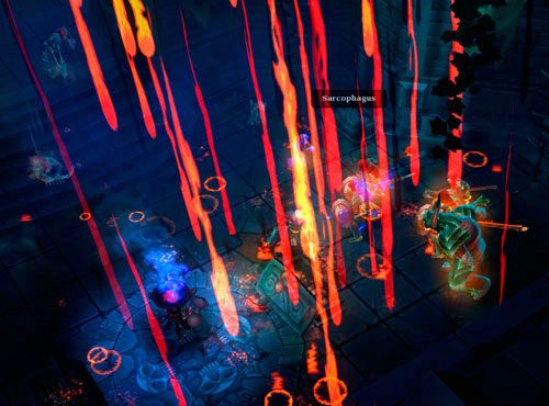 Opis: całkiem niezła umiejętność, która nie zadaje co prawda zbyt dużych obrażeń, ale czyni duże grupy przeciwników bardziej podatnymi na ogień - Torchlight 2: Embermage - Inferno Skills - Torchlight 2 - poradnik do gry