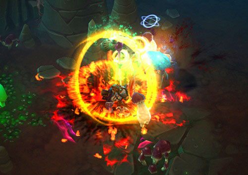 Opis: całkiem silna i przydatna umiejętność, pozwalająca na zadanie dużych obrażeń w krótkim czasie i oddziaływująca na wielu wrogów równocześnie - Torchlight 2: Engineer - Blitz Skills - Torchlight 2 - poradnik do gry