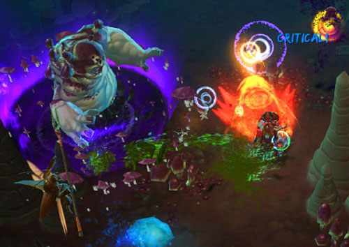 Opis: umiejętność zadaje całkiem spore obrażenia, ale jedynie nielicznym celom w wąskim polu przed bohaterem - Torchlight 2: Engineer - Aegis Skills - Torchlight 2 - poradnik do gry