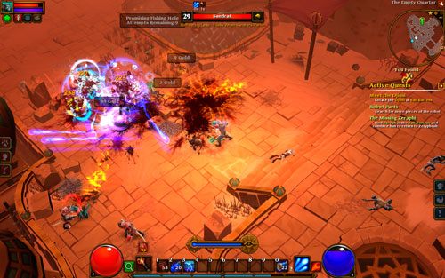 Obszar przejściowy, przeznaczony dla bohaterów pomiędzy 29 a 30 poziomem doświadczenia - The Empty Quarter | Opis krain w Torchlight II - Akt II - Torchlight 2 - poradnik do gry