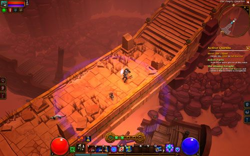 Lokację przygotowano jako swego rodzaju bufor pomiędzy miastem Zaryphesh a istotnym fabularnie obszarem - The Salt Barrens - The Empty Quarter | Opis krain w Torchlight II - Akt II - Torchlight 2 - poradnik do gry