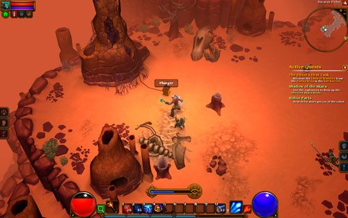 Pustynny kanion jest zamieszkany przez skary, ratliny, karaluchy oraz inne potwory przystosowane do życia pod palącym słońcem - Swarm Point | Opis krain w Torchlight II - Akt II - Torchlight 2 - poradnik do gry