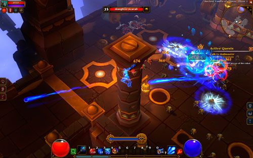 Loch przygotowano dla postaci pomiędzy 33 a 35 poziomem doświadczenia - The Ancient Vaults of Chaos | Opis krain w Torchlight II - Akt II - Torchlight 2 - poradnik do gry