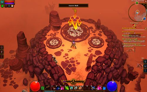 Zwiedzając obszar The Salt Barrens postaraj się odnaleźć dżina Fazeer Shaha - Meet the Djinni | Zadania główne w Torchlight II - Akt II - Torchlight 2 - poradnik do gry