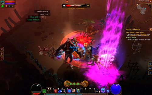 Kiedy oponent padnie, upuści lampę wymaganą do zakończenia bieżącej misji - The Djinnis First Task | Zadania główne w Torchlight II - Akt II - Torchlight 2 - poradnik do gry