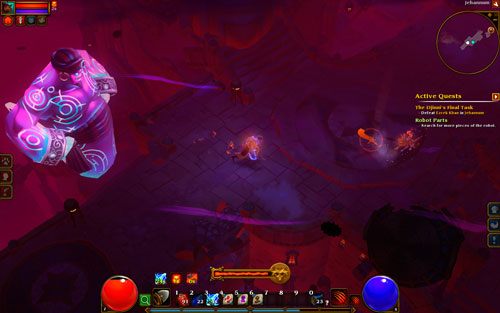 Walka ze spaczonym dżinem przebiega w trzech etapach - The Djinnis Final Task | Zadania główne w Torchlight II - Akt II - Torchlight 2 - poradnik do gry