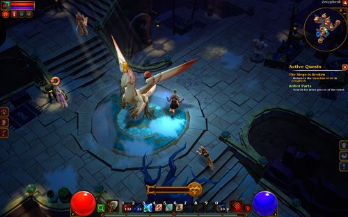 Jeśli porozmawiasz z maszynistą stojącym u skraju miasta, zakończysz II akt gry - The Siege is Broken | Zadania główne w Torchlight II - Akt II - Torchlight 2 - poradnik do gry