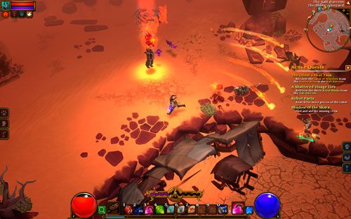 Za każdym razem, gdy użyjesz któregoś ze starożytnych instrumentów, zostaniesz nagrodzony całą armią umarlaków różnego sortu (ich rodzaj jest w znacznej mierze losowy) - A Shattered Visage Lies | Zadania poboczne w Torchlight II - Akt II - Torchlight 2 - poradnik do gry