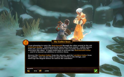 Region: Crows Pass, Frosted Hills, Slavers Stockade, Emberscratch Mines - The Ember Keys | Zadania główne w Torchlight II - Akt I - Torchlight 2 - poradnik do gry