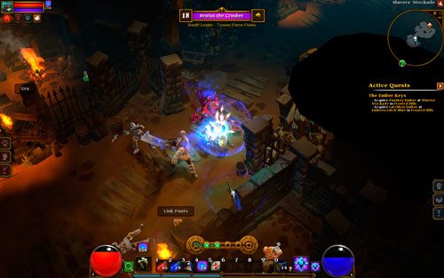 Udaj się do Slavers Camp i wejdź do podziemia Slavers Stockade - The Ember Keys | Zadania główne w Torchlight II - Akt I - Torchlight 2 - poradnik do gry