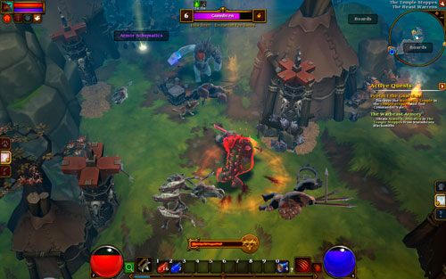 Kiedy bracia polegną, dobierz się do ich inwentarza, a następnie przeszukaj profilaktyczną kuźnię - The Warbeast Armory | Zadania poboczne w Torchlight II - Akt I - Torchlight 2 - poradnik do gry