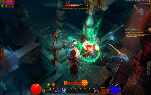 W kazamatach świątyni możesz znaleźć kilka sekretów - rozbijaj wszystkie wazy, bo niektóre z nich otwierają tajne przejścia - The Wellspring Temple | Opis krain w Torchlight II - Akt I - Torchlight 2 - poradnik do gry