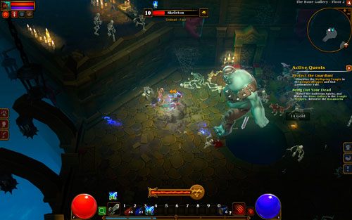 Gdy uporasz się z zagrożeniem, pozbieraj okoliczne skarby a następnie udaj się do wyjścia, które znajduje się za otworzoną właśnie bramą - Bring Out Your Dead | Zadania poboczne w Torchlight II - Akt I - Torchlight 2 - poradnik do gry