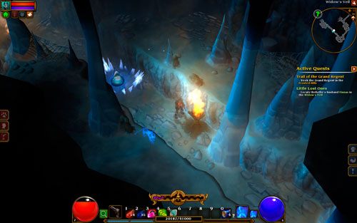 Lokacja związana z zadaniem Little Lost Ones, oferująca średnie wyzwania (sugerowany poziom: 13-14) oraz całą chmarę pająków - Crows Pass; The Widows Veil | Opis krain w Torchlight II - Akt I - Torchlight 2 - poradnik do gry