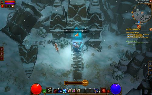 Region: The Frosted Hills, The Whispering Cave - The Lost Key | Zadania poboczne w Torchlight II - Akt I - Torchlight 2 - poradnik do gry