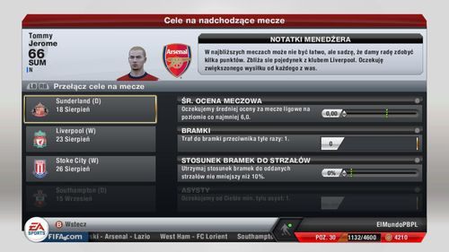 W tym panelu znajdziesz wyzwania związane z nadchodzącymi spotkaniami, w których weźmiesz udział - Menu trybu kariery zawodniczej | Tryb kariery zawodniczej w FIFA 13 - FIFA 13 - poradnik do gry