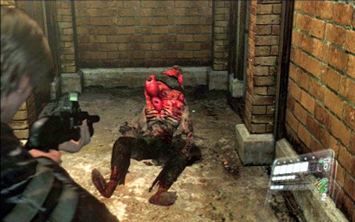 Po przejściu na drugą stronę, natkniesz się na nowego zmutowanego wroga - 1 - Ulice miasta | Kampania Leona | Solucja Resident Evil 6 - Resident Evil 6 - poradnik do gry