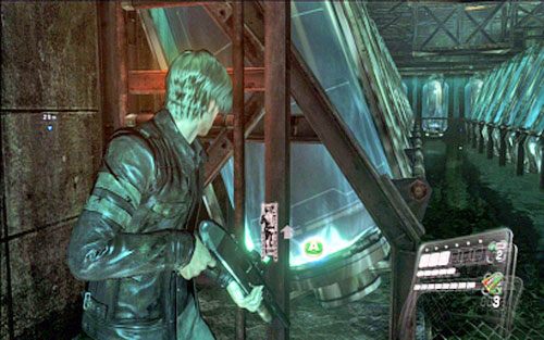 Po ich śmierci, zeskocz na dół przez pobliską dziurę - 2 - Tajne laboratorium | Kampania Leona | Solucja Resident Evil 6 - Resident Evil 6 - poradnik do gry