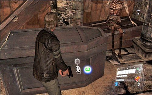 Biegnąc cały czas przed siebie pamiętaj o niszczeniu waz oraz otwieraniu zamkniętych trumien - 3 - Katakumby | Kampania Leona | Solucja Resident Evil 6 - Resident Evil 6 - poradnik do gry